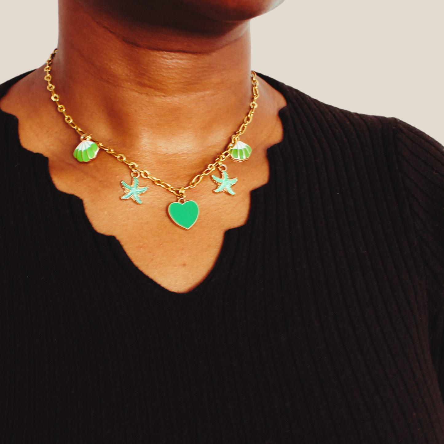 Azur | Collier à breloques