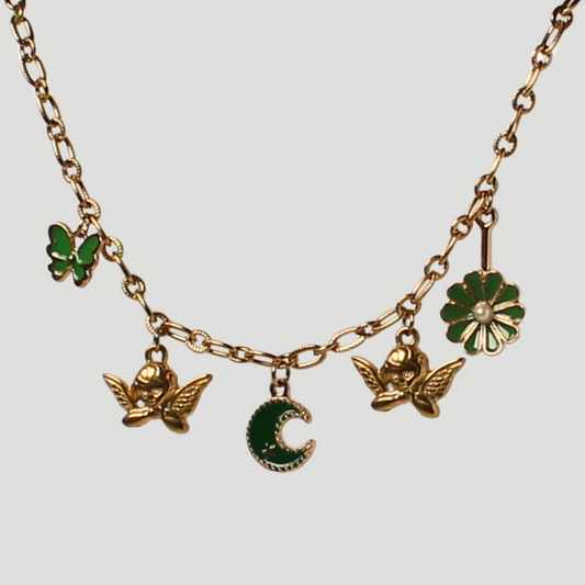 Céleste| Collier à breloques