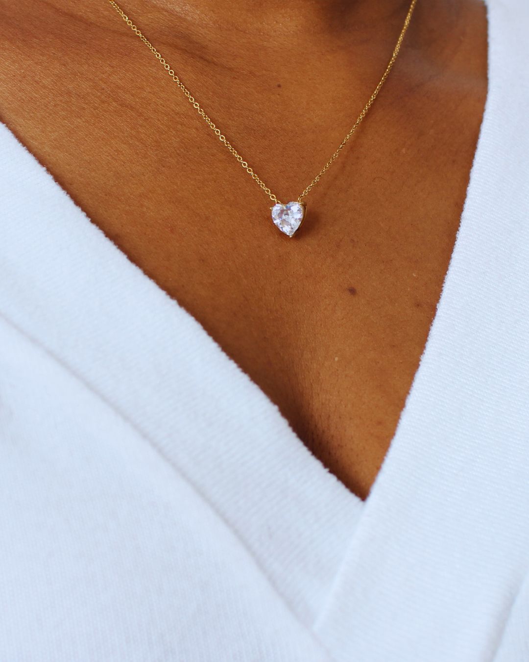 Mia | Collier en acier inoxydable et zircon