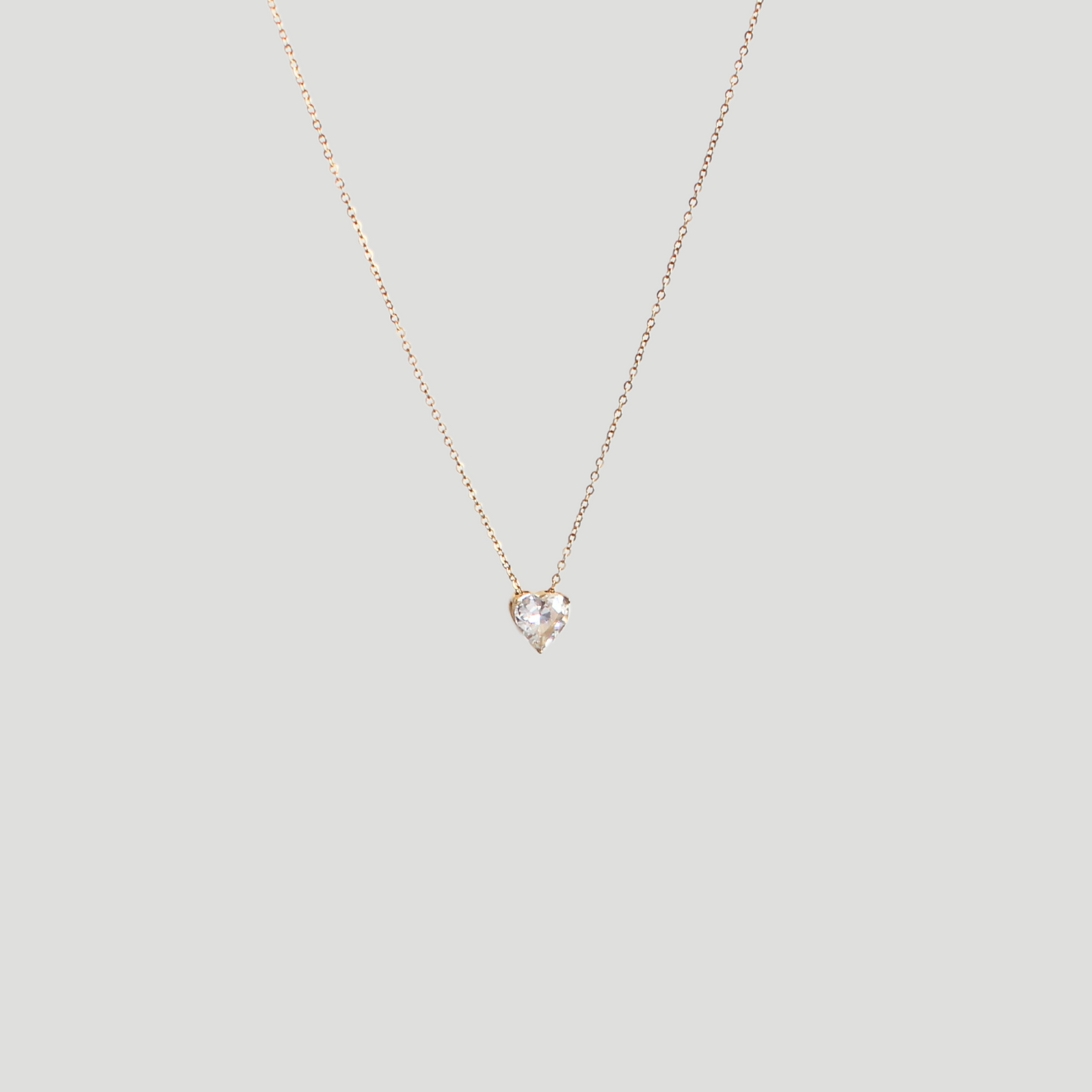 Mia | Collier en acier inoxydable et zircon