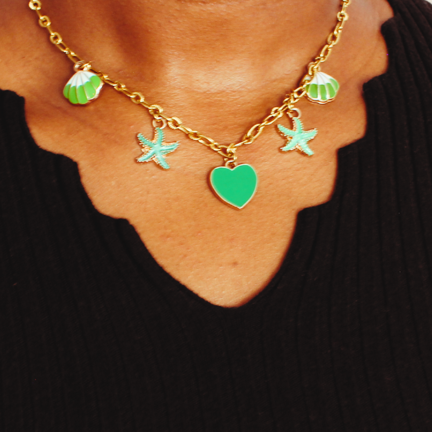 Azur | Collier à breloques